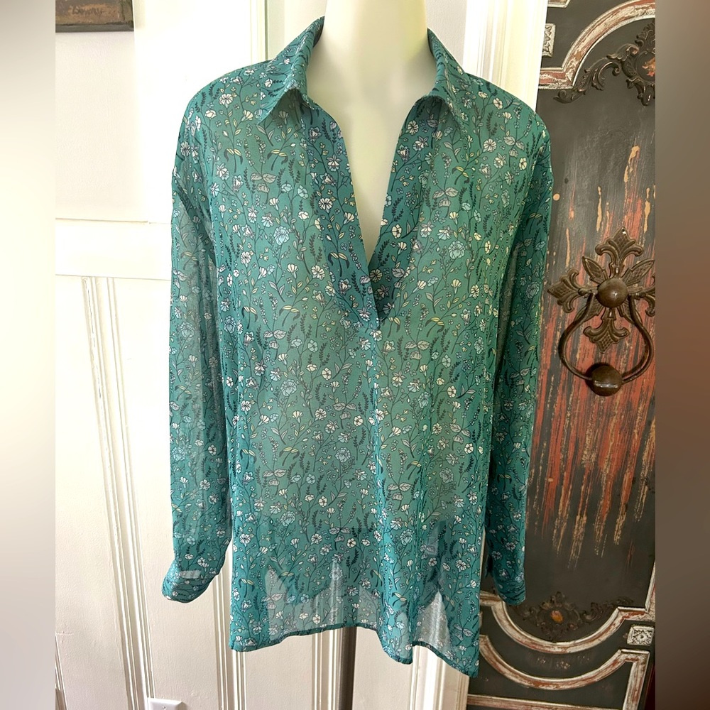 CAbi Gauze Top Size S